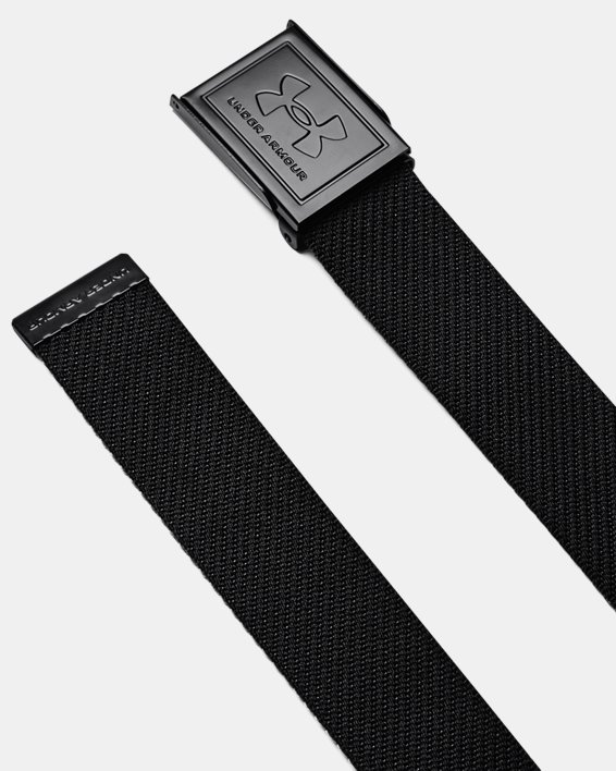 Men's UA Webbing Belt, Black, pdpMainDesktop image number 0